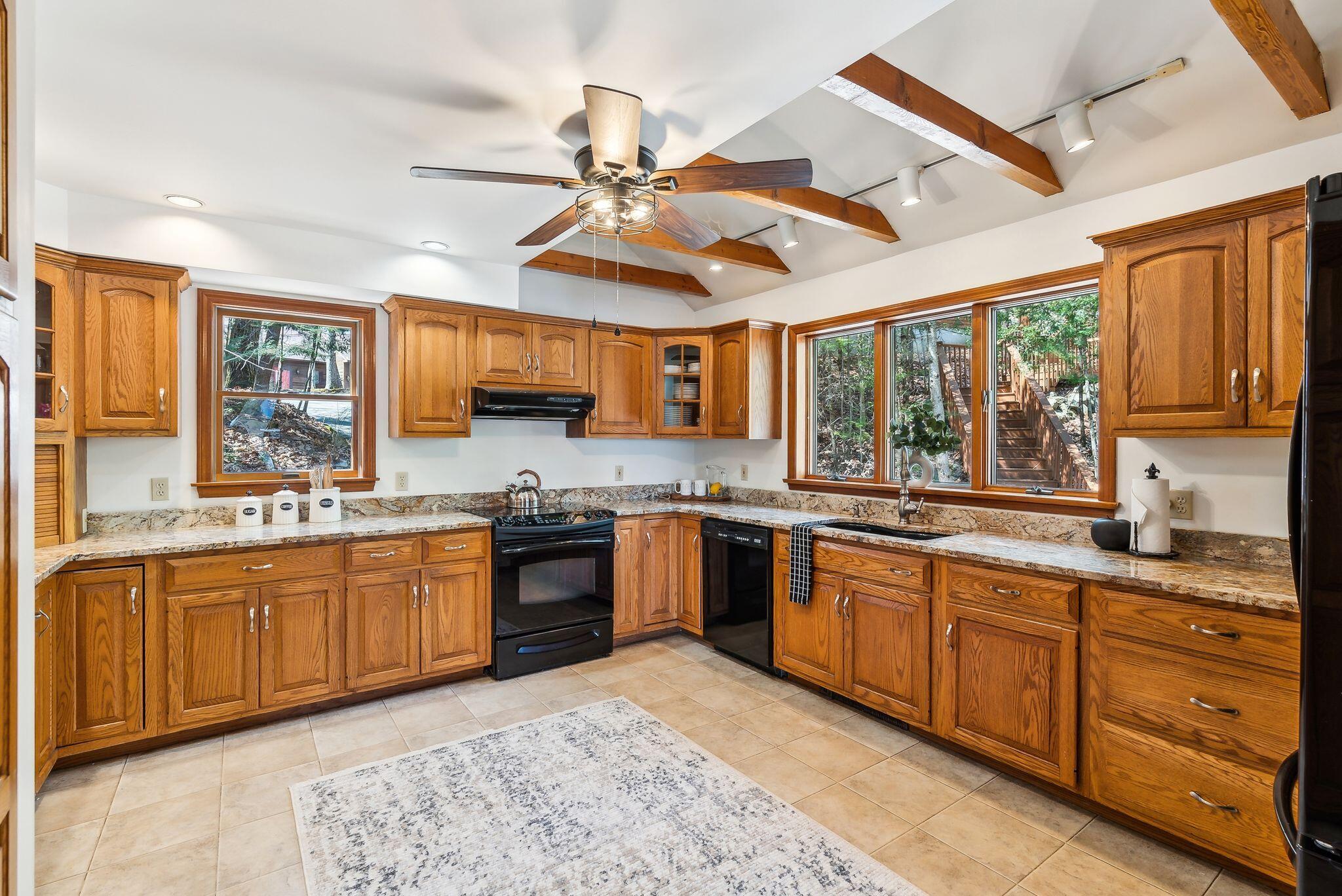 160 Lyons Point Road Gray, ME 04071 - Photo 17 of 64 Large kitchen with plenty of storage!