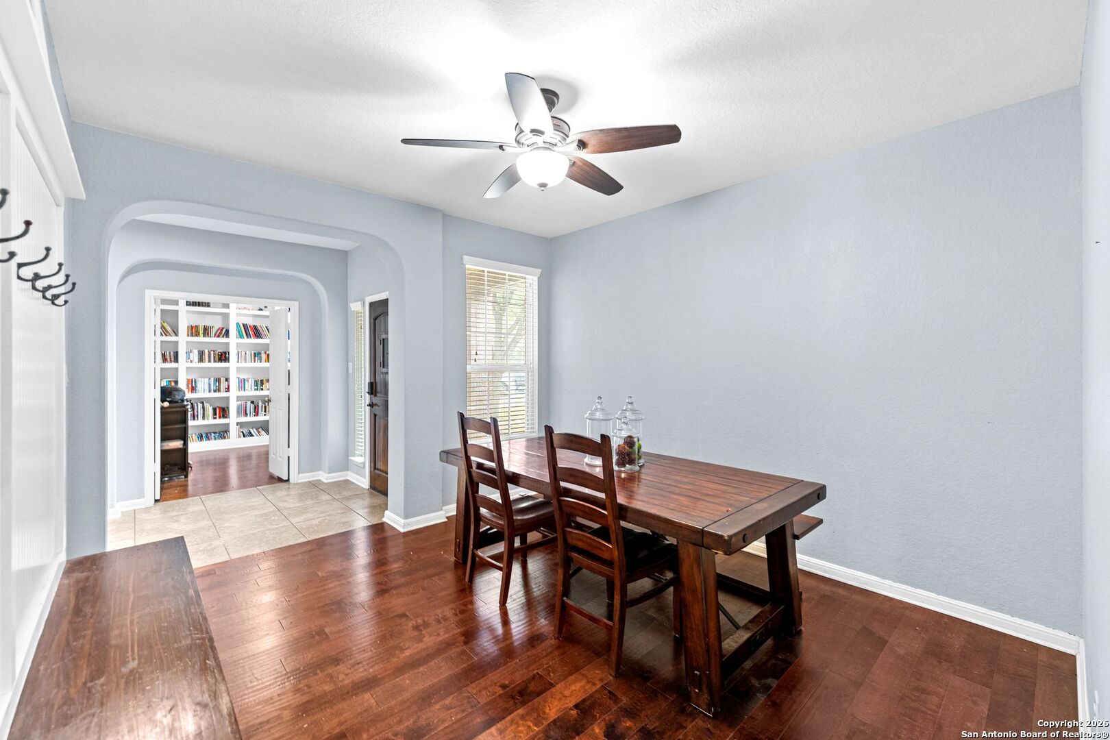 13119 Moselle Forest Helotes, TX 78023 - Photo 20 of 38 a view of a dining room with furniture and window