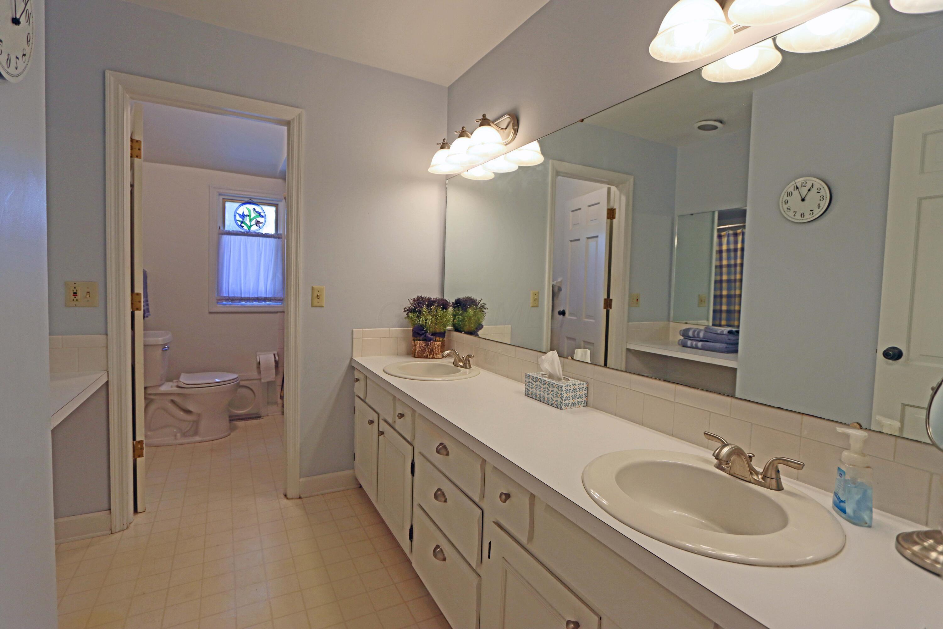 3969 Newhall Road Upper Arlington, OH 43220 - Photo 41 of 82 large 2 room hall bathroom with double vanities , separate bath & separate toilet areas