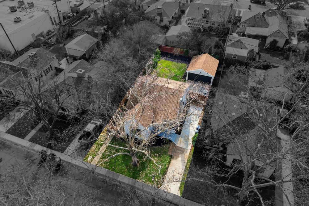 2008 Argail Way Sacramento, CA 95822 - Photo 50 of 53 an aerial view of a backyard with swimming pool