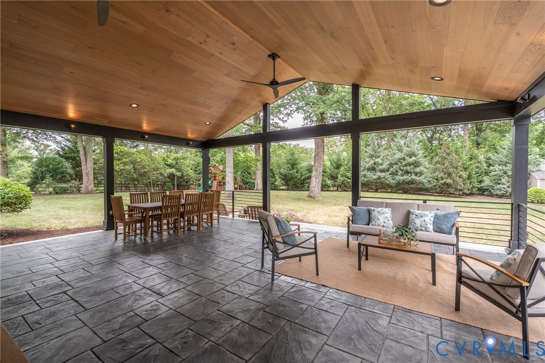 8902 Brieryle Road Henrico, VA 23229 - Photo 8 of 37 Large covered porch overlooking rear yard