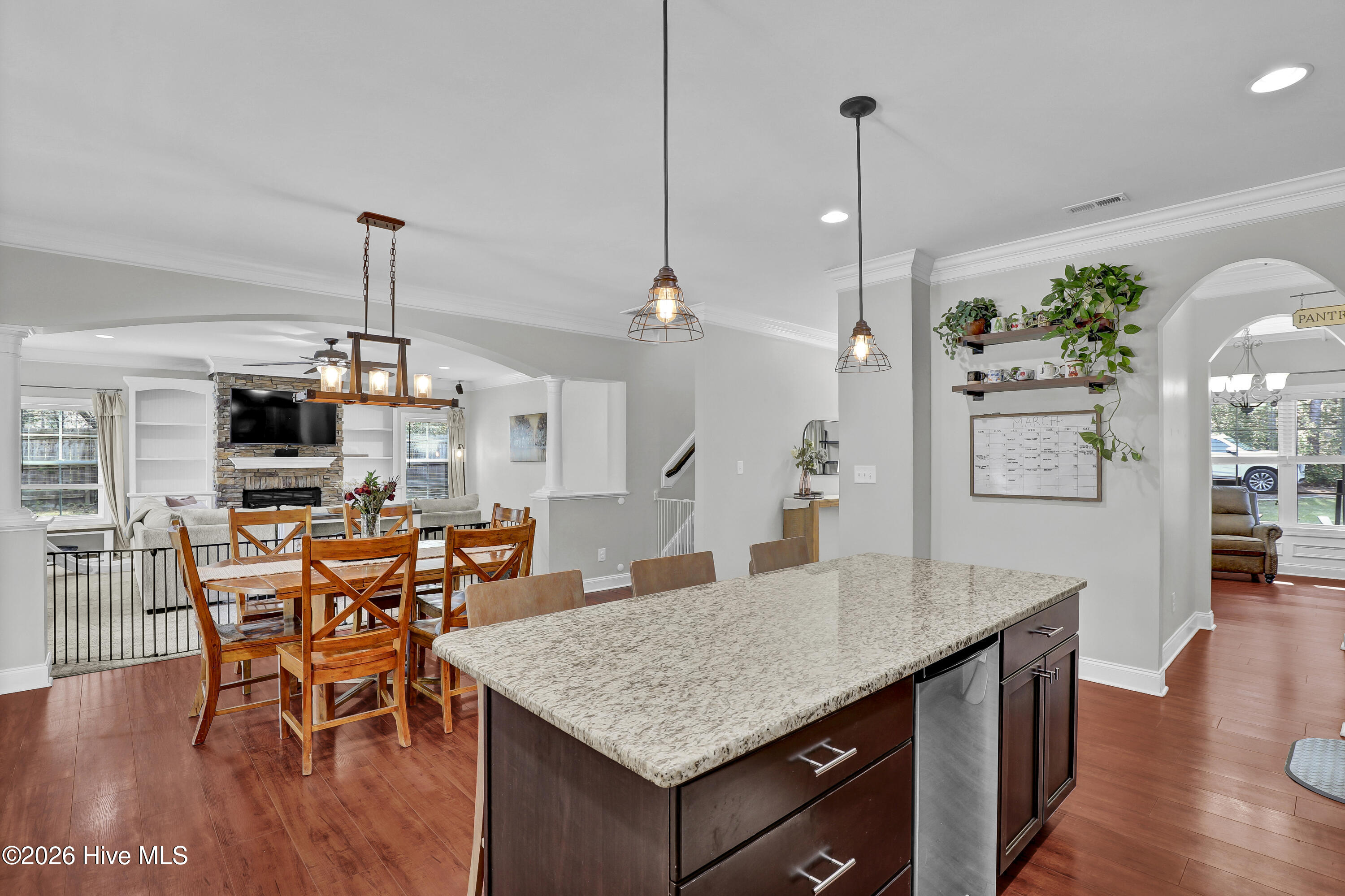 219 High Hill Road Jacksonville, NC 28540 - Photo 13 of 47 Kitchen with Bar Fridge