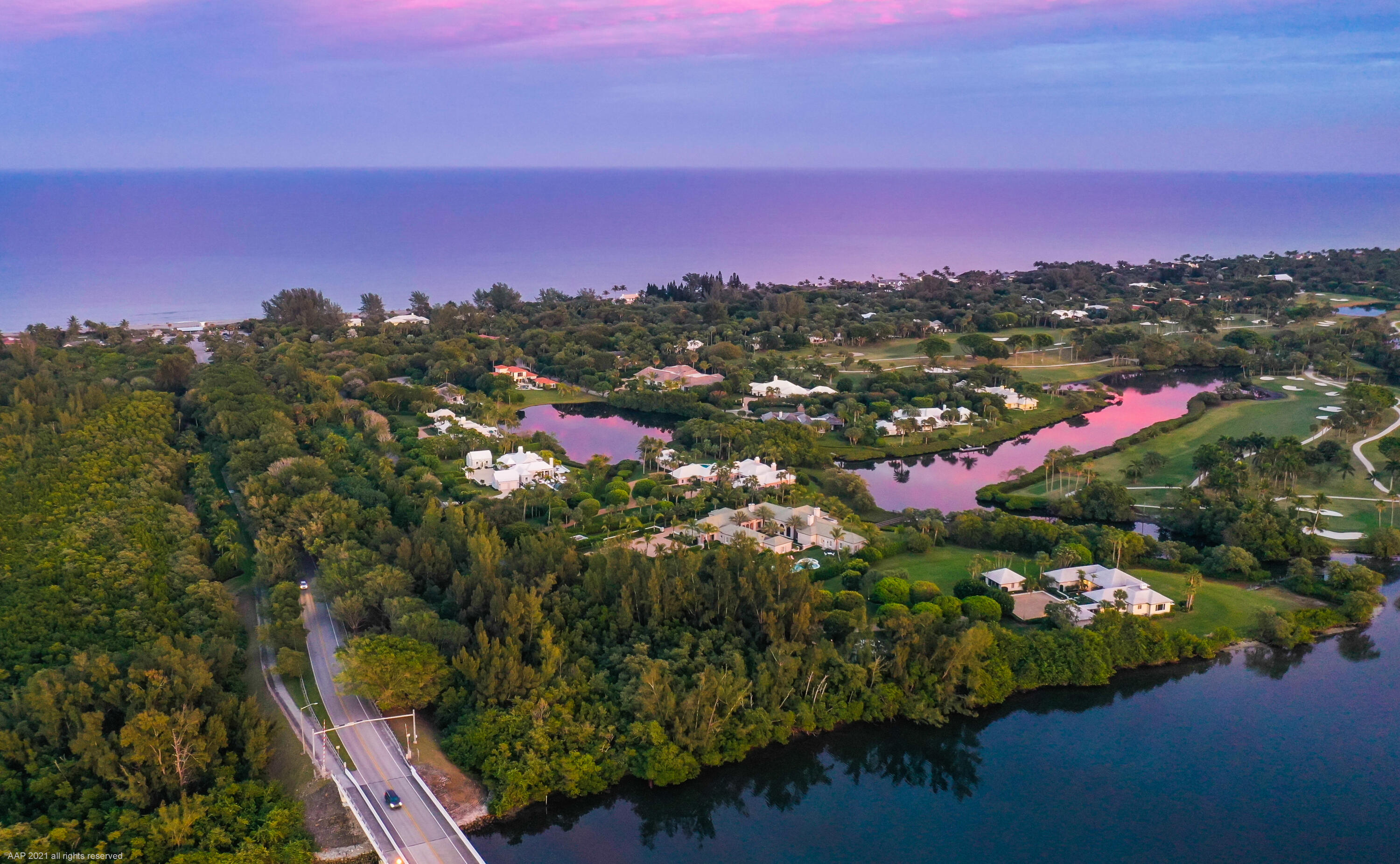 107 North Beach Road Jupiter Island, FL 33455 - Photo 54 of 55 Jupiter Island golf sunset c 2021 AAP