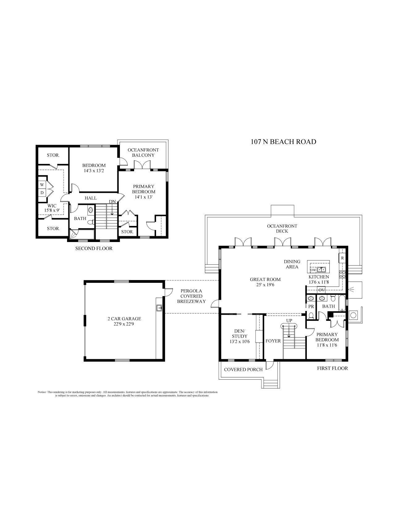 107 North Beach Road Jupiter Island, FL 33455 - Photo 55 of 55 a picture of a floor plan