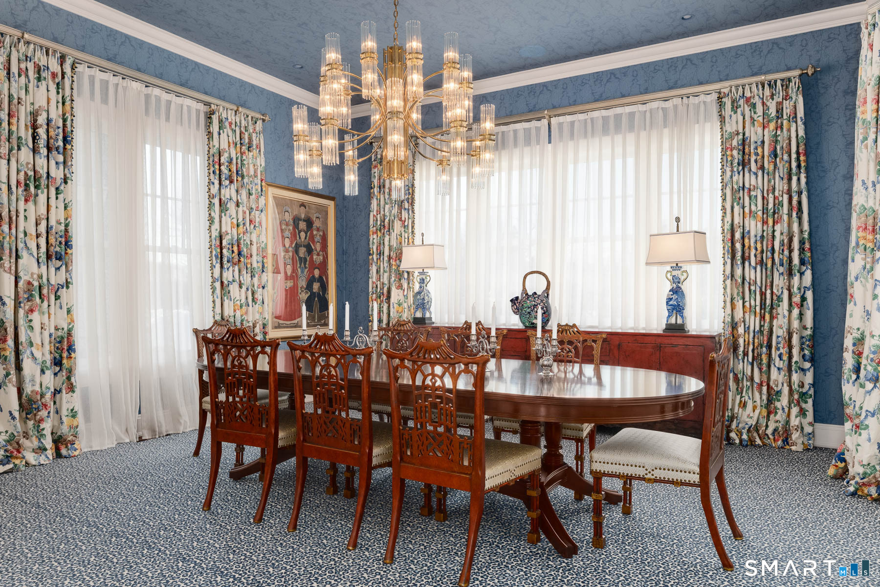 10 Shorehaven Road Norwalk, CT 06855 - Photo 8 of 33 a view of a dining room with furniture and chandelier