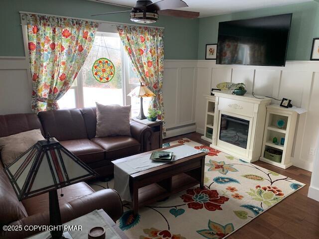 1164 Upper Seese Hill Road Canadensis, PA 18325 - Photo 2 of 12 a living room with furniture and a flat screen tv