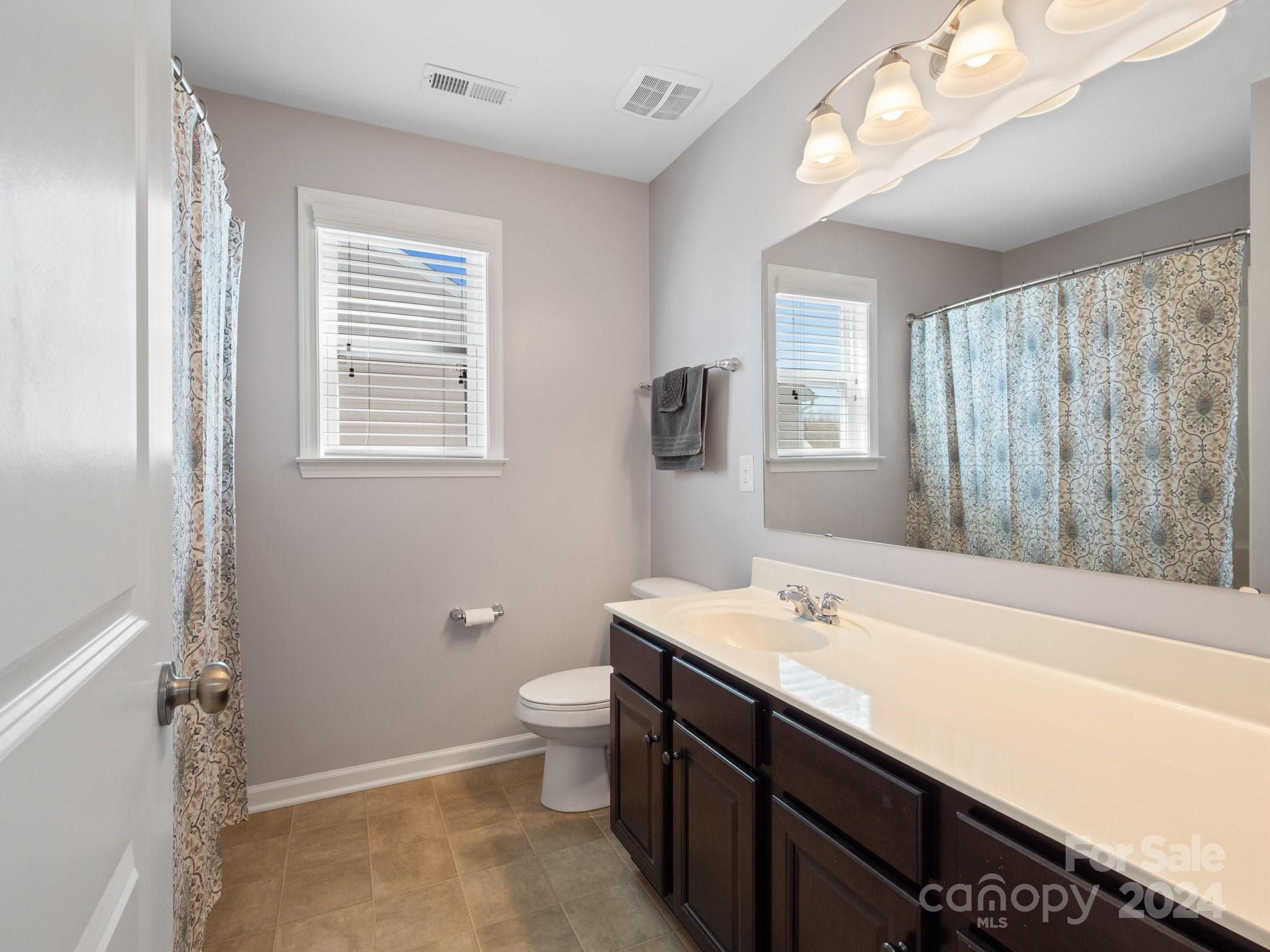 79469 Ridgehaven Road Lancaster, SC 29720 - Photo 29 of 35 a bathroom with a double vanity sink a toilet and a tub