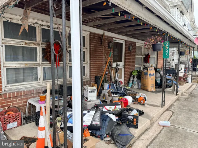 a view of a storage room