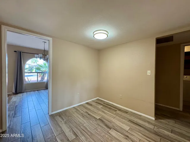 wooden floor in an empty room
