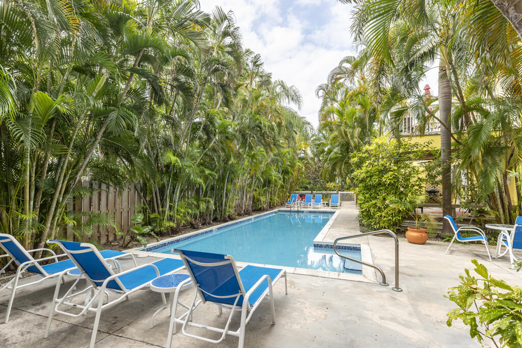804 South Street, Unit 3 Key West, FL 33040 - Photo 17 of 22 a view of patio with swimming pool and sitting area