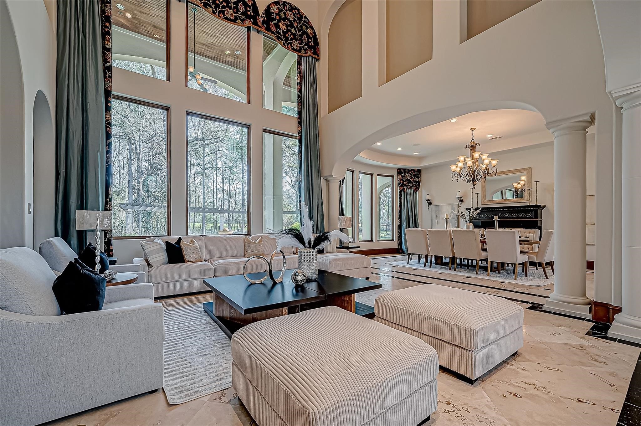 3 Congressional Circle Spring, TX 77389 - Photo 14 of 48 a living room with furniture and large windows