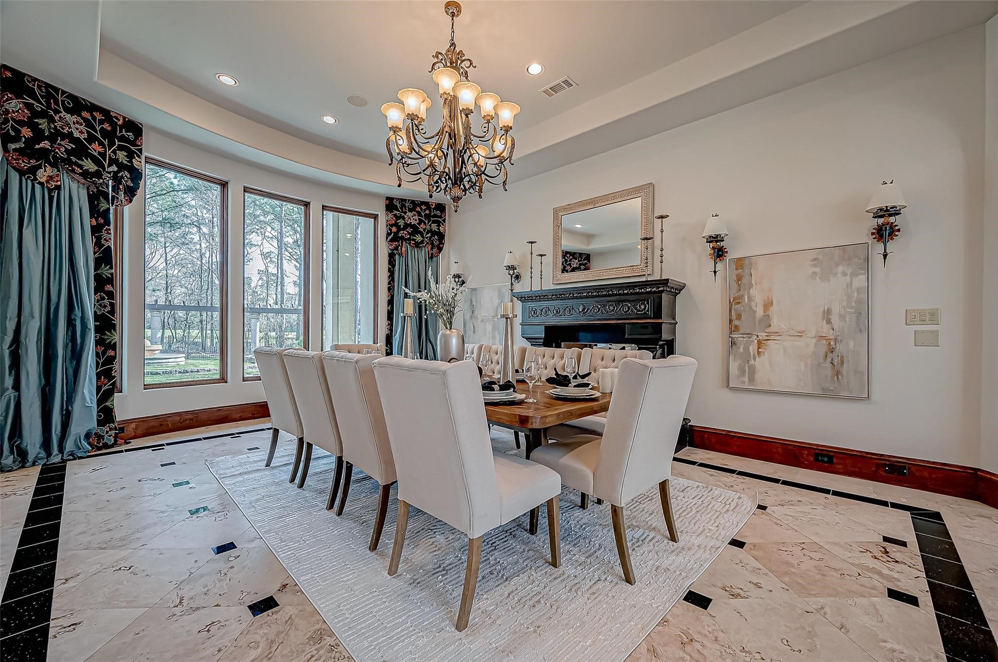 3 Congressional Circle Spring, TX 77389 - Photo 10 of 48 a dining room with furniture a chandelier and window