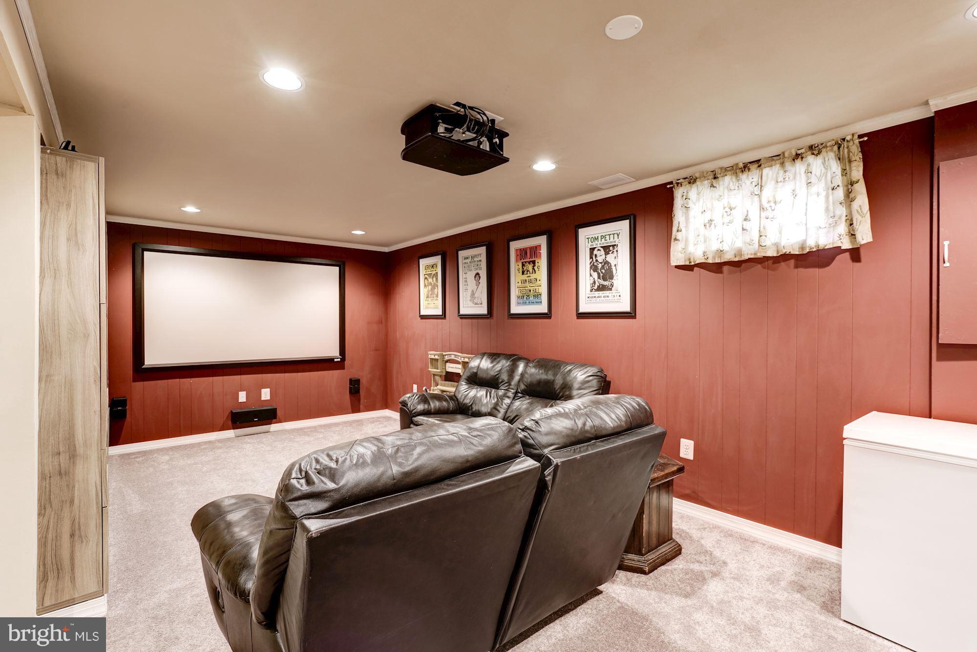 5826 Canvasback Road Burke, VA 22015 - Photo 22 of 30 Media Room in Basement.