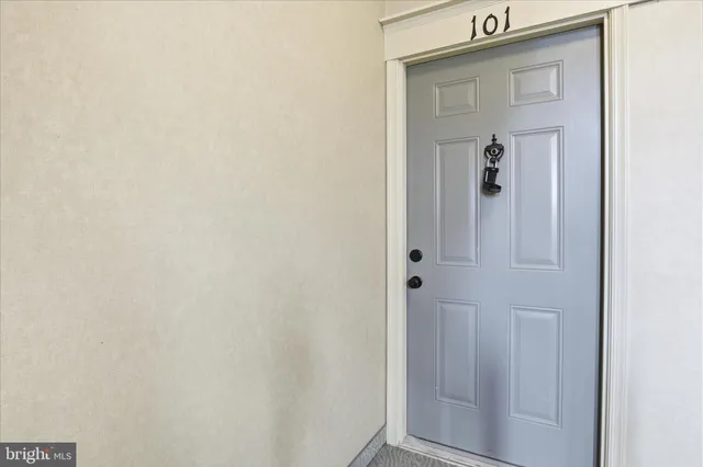 a view of a bathroom from a hallway