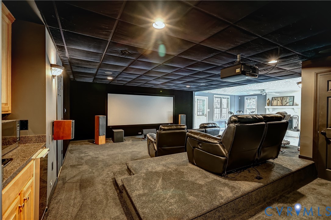 5 Red Fox Road Manakin-Sabot, VA 23103 - Photo 30 of 46 Basement home theatre with platform seating, wet b