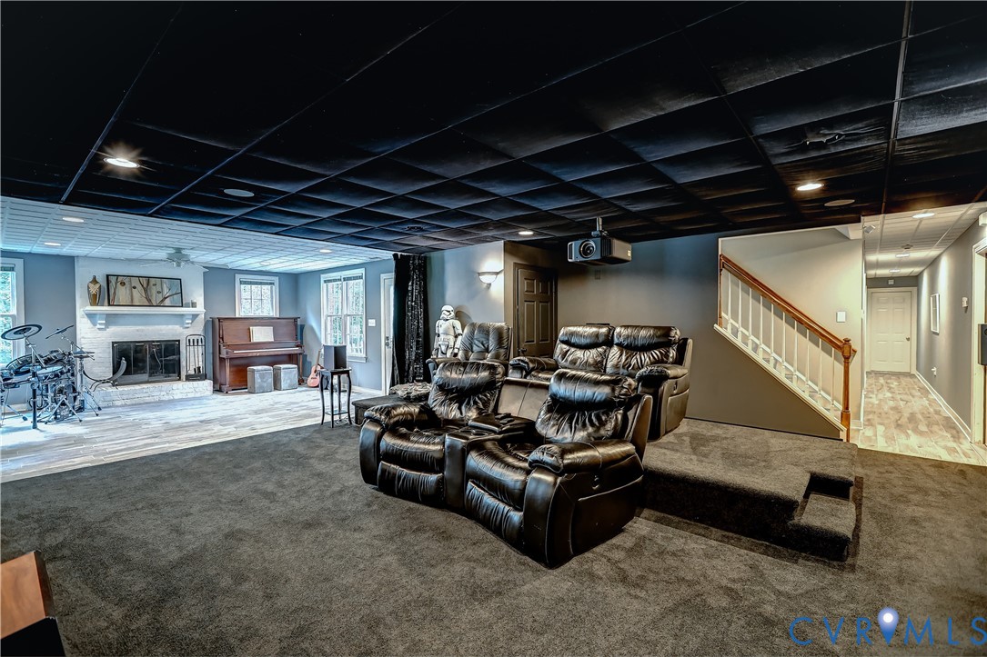 5 Red Fox Road Manakin-Sabot, VA 23103 - Photo 31 of 46 Basement home theatre with platform seating option