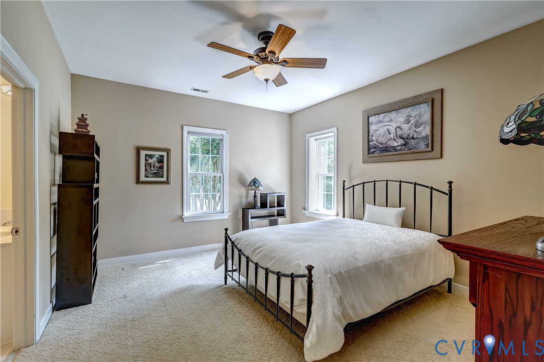 5 Red Fox Road Manakin-Sabot, VA 23103 - Photo 39 of 46 Basement Bedroom w windows, pocket door closet, CF
