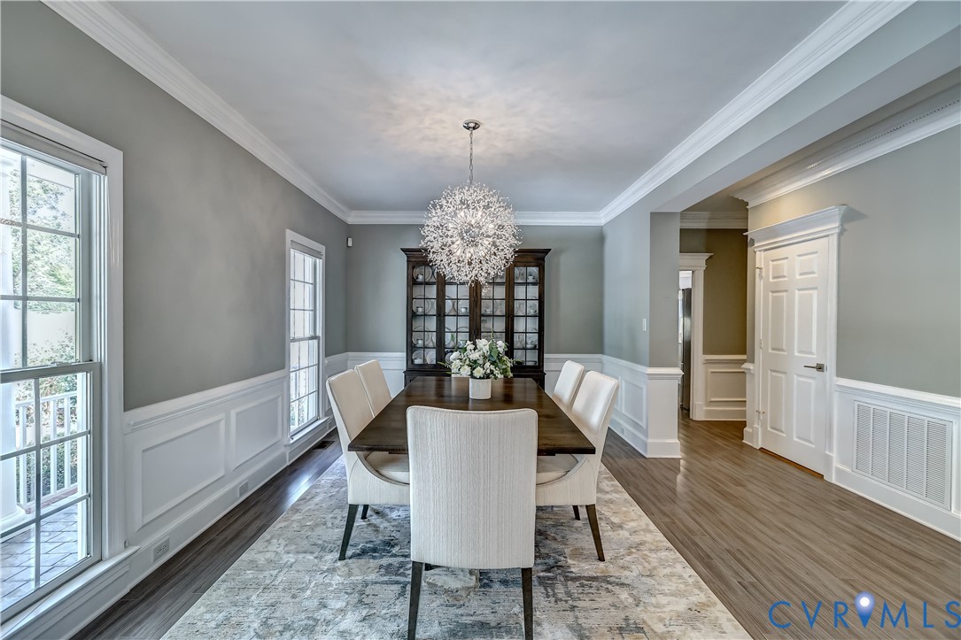 5 Red Fox Road Manakin-Sabot, VA 23103 - Photo 10 of 46 Formal dining room, dentil & wainscot molding, dri