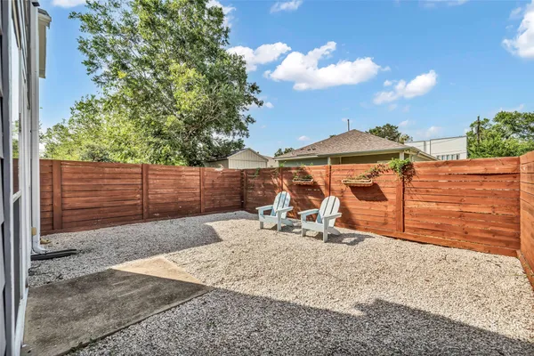 a view of outdoor space with seating
