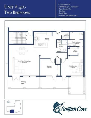 $1,195,000 | 41 Southwest Seminole Street, Unit 410, Stuart, FL 34994