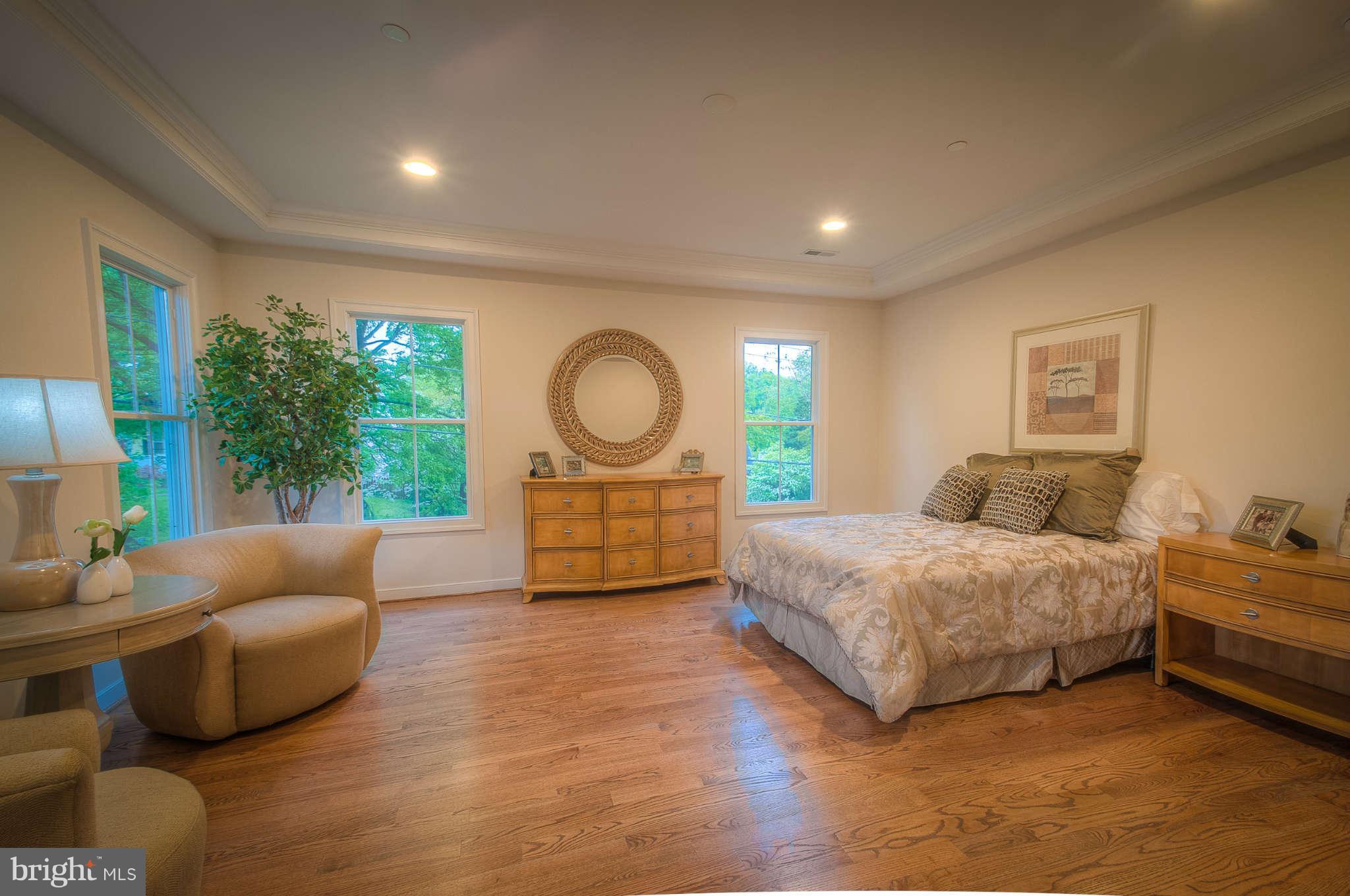 8700 Melwood Road Bethesda, MD 20817 - Photo 10 of 13 a bedroom with a bed window and couch