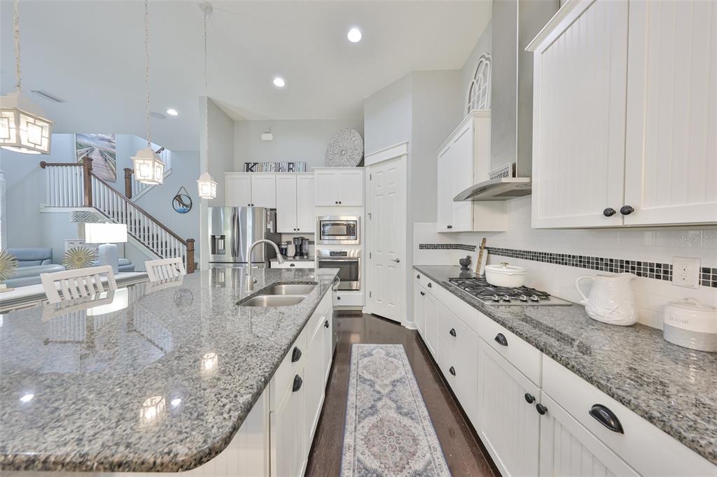 511 Winterside Drive Apollo Beach, FL 33572 - Photo 9 of 72 a large kitchen with stainless steel appliances granite countertop a lot of counter space and a sink