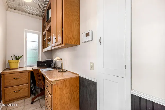 a room with storage and utility