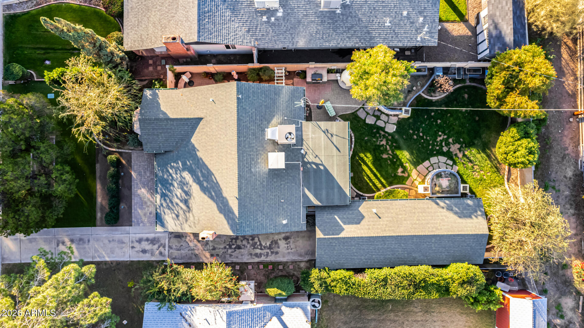 334 West Roma Avenue Phoenix, AZ 85013 - Photo 44 of 51 an aerial view of a house with a swimming pool