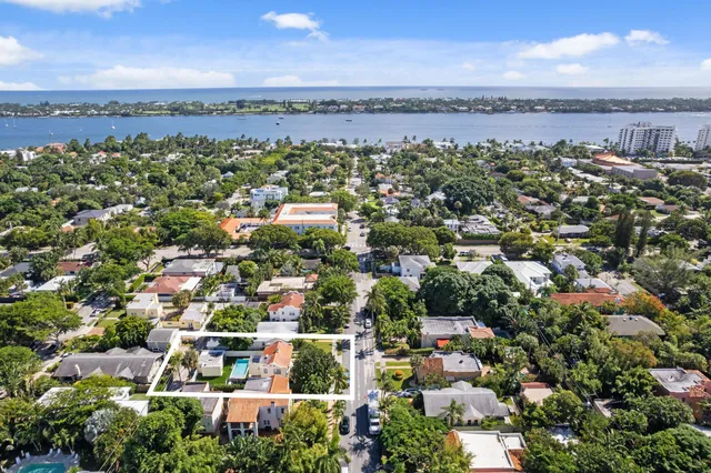 an aerial view of a city