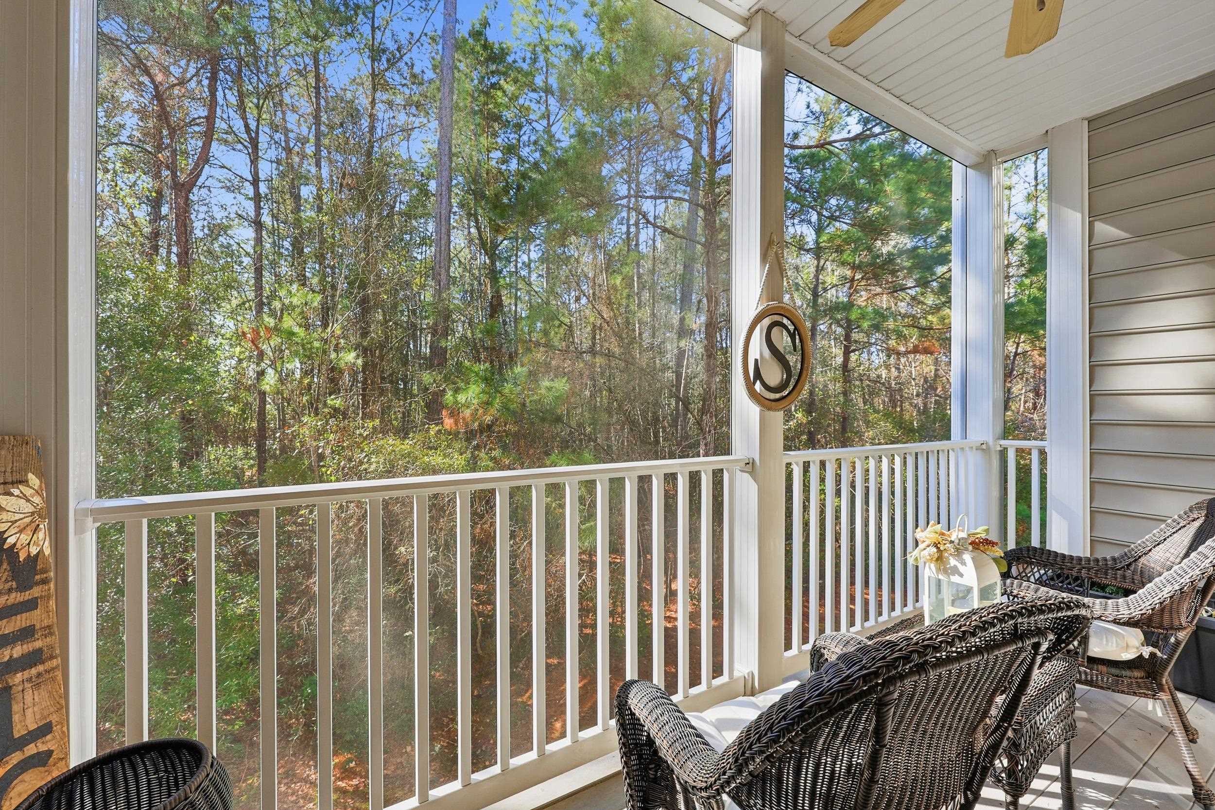 5870 Longwood Drive, Unit 203 Murrells Inlet, SC 29576 - Photo 25 of 32 Balcony with ceiling fan