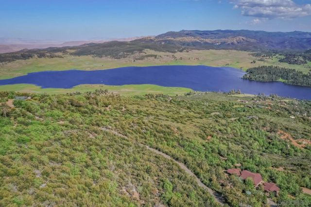 a view of a city with an ocean