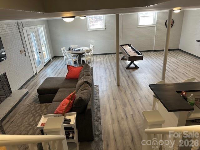 1414 Clark Place Lancaster, SC 29720 - Photo 38 of 41 a living room with furniture and wooden floor