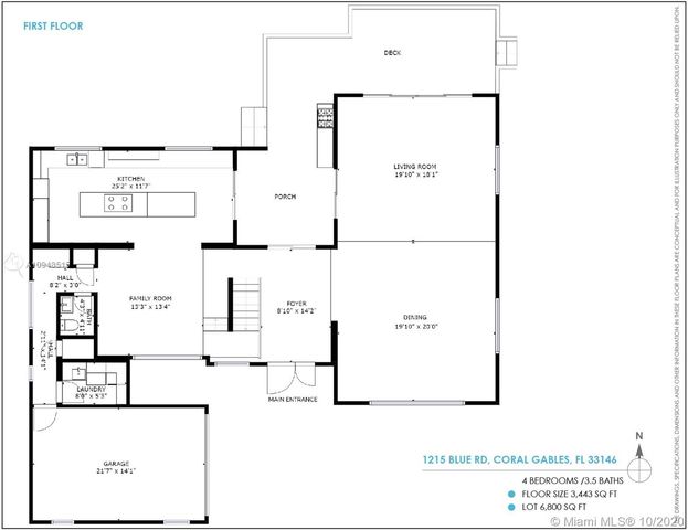 $1,700,000 | 1215 Blue Road, Coral Gables, FL 33146