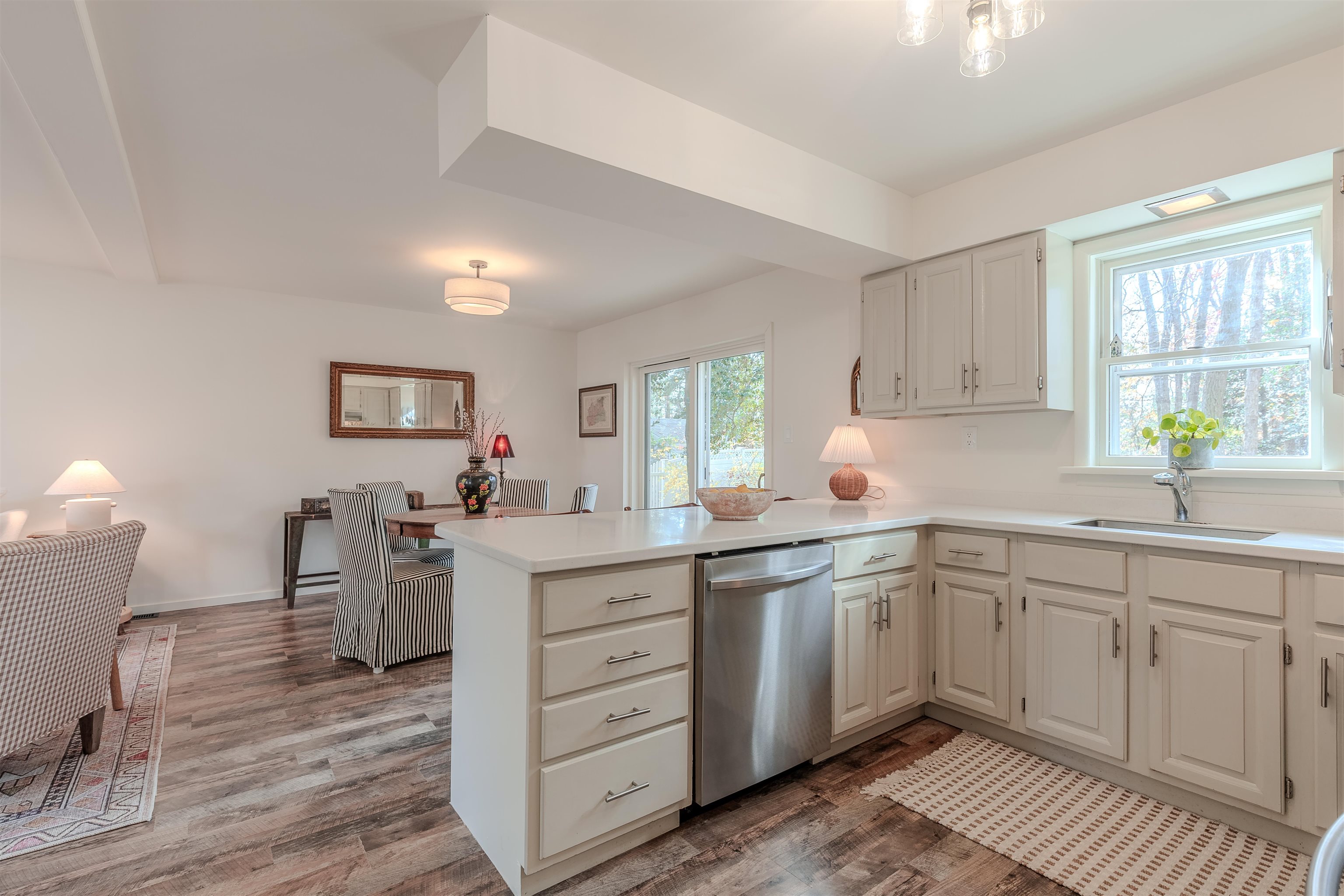 206 Holly Drive Rio Grande, NJ 08242 - Photo 11 of 30 a kitchen with sink cabinets and window