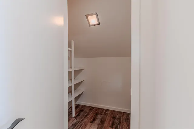 a view of hallway with stairs