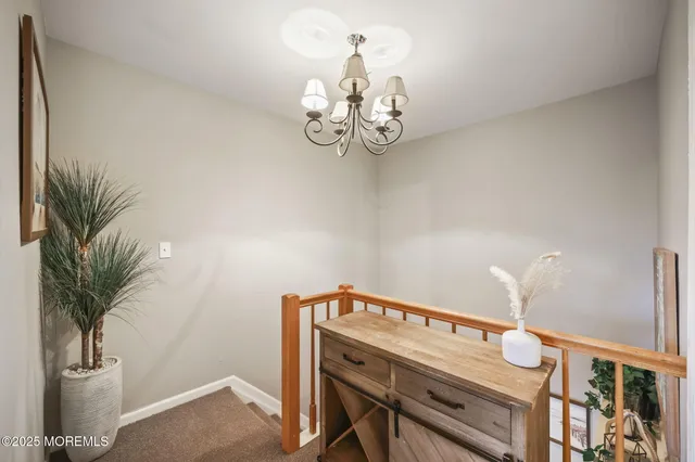 a view of dining room with furniture