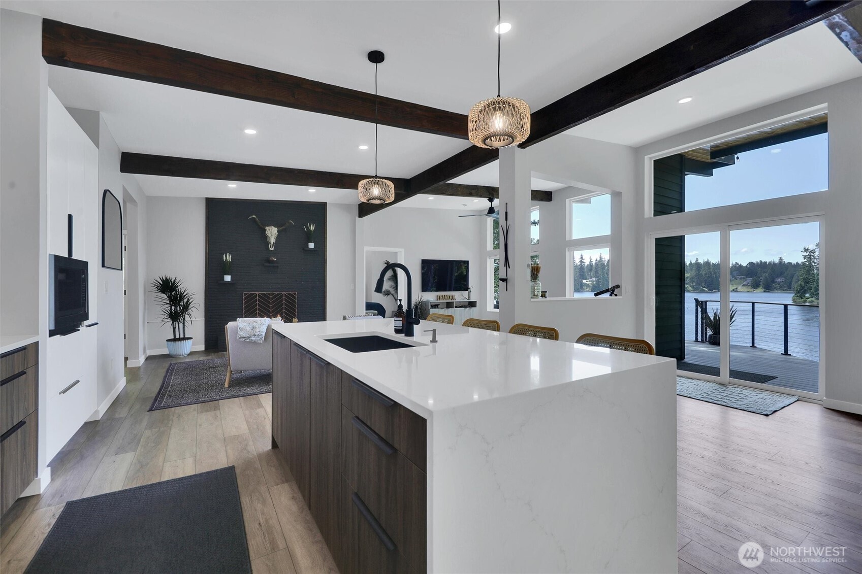 4902 Weber Road Snohomish, WA 98290 - Photo 4 of 40 a large kitchen with a large island in the center