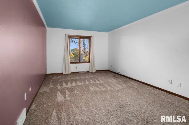 a view of a room with stairs