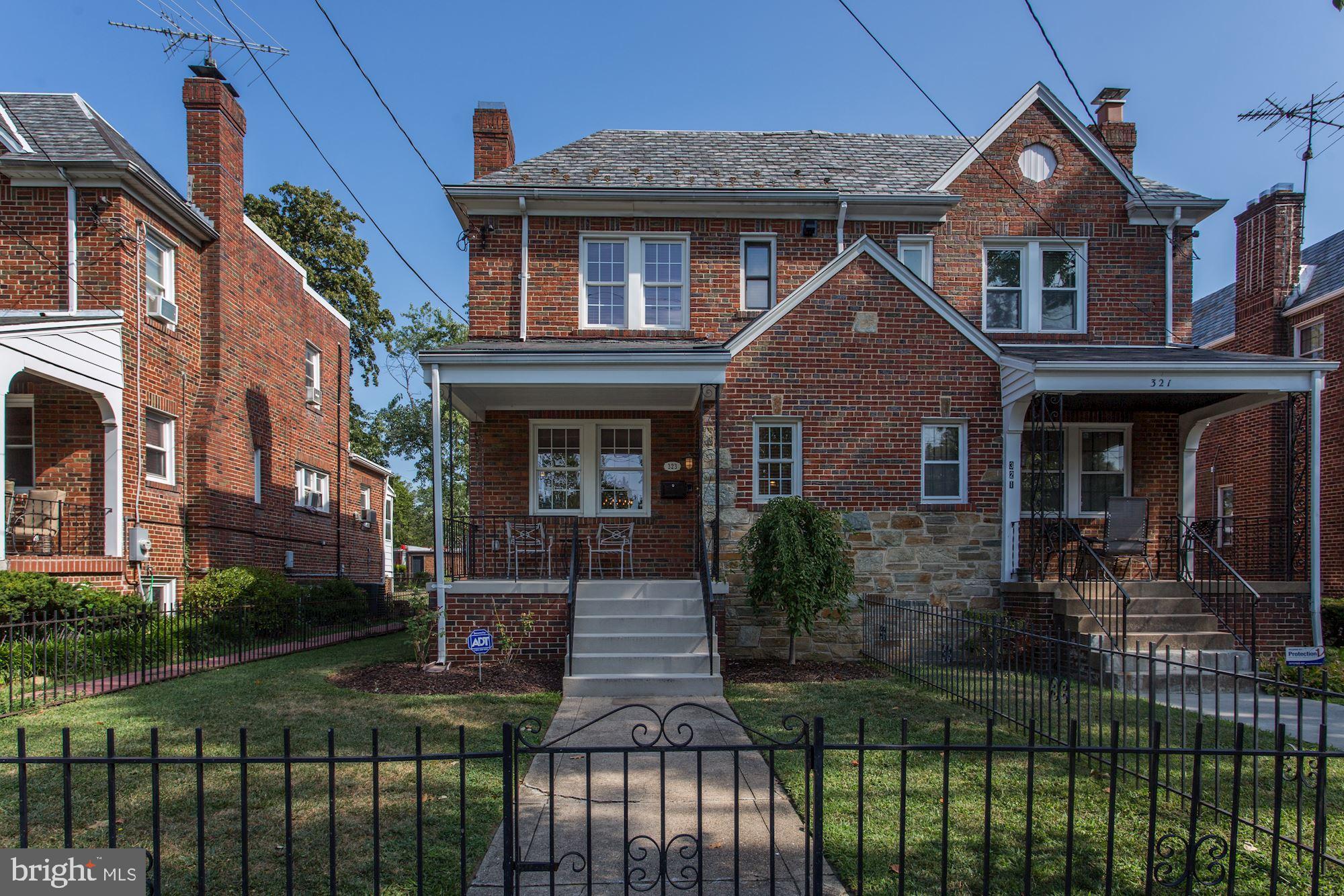 323 Oglethorpe Street Northwest Washington, DC 20011 - Photo 2 of 21 Front Exterior