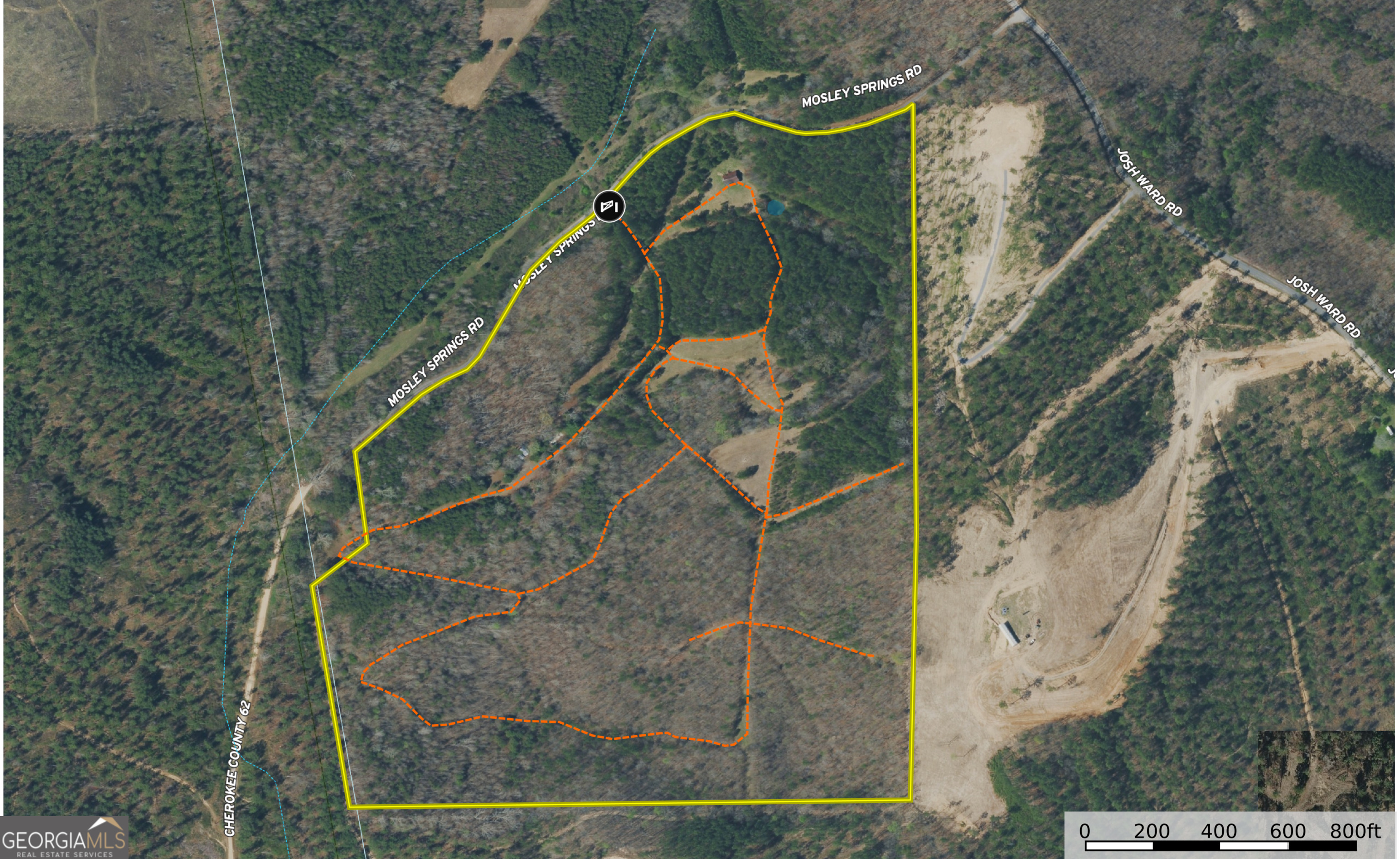 65 Acres On Half Mile Road Lyerly, GA 30730 - Photo 2 of 51 a bird view of a house