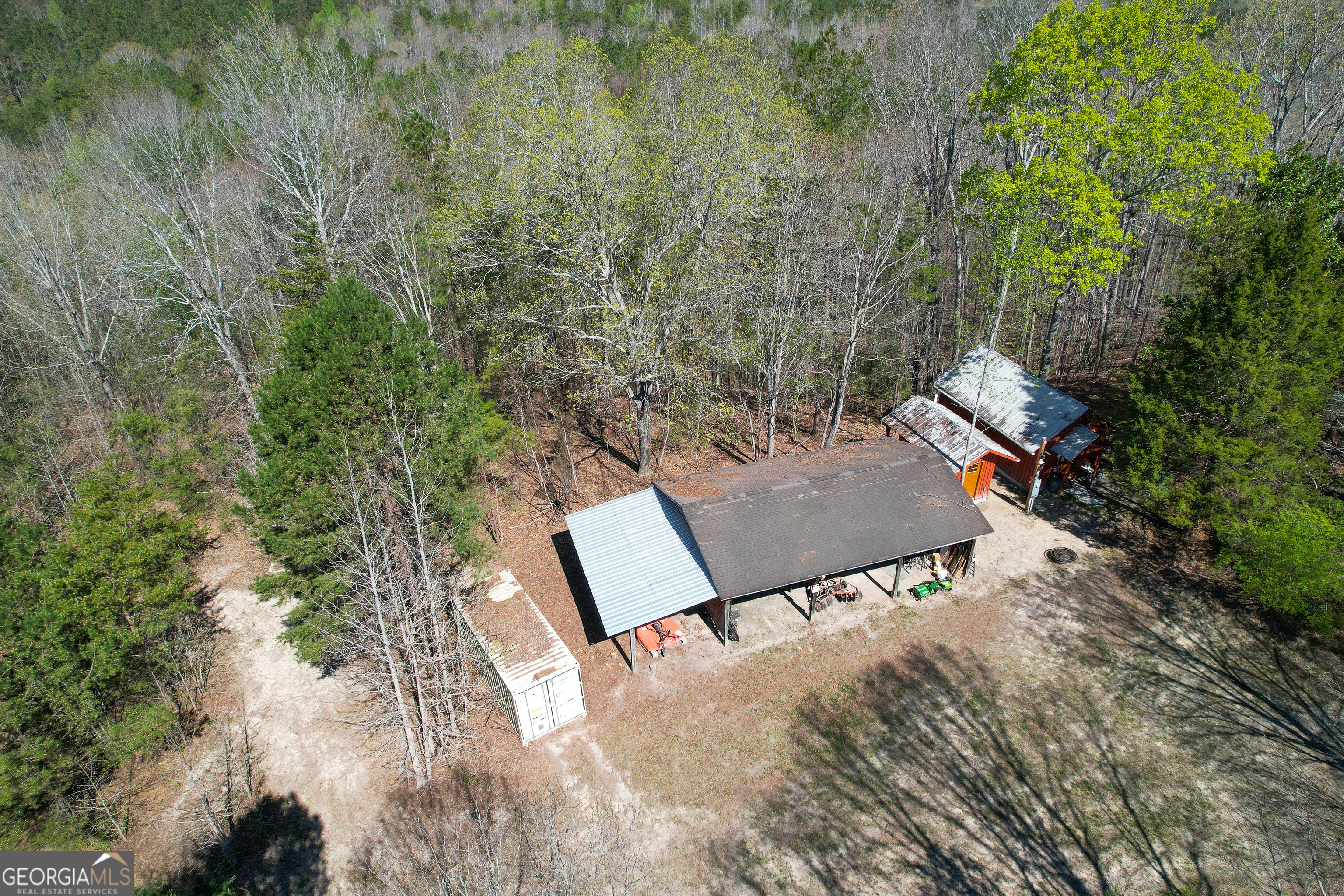 65 Acres On Half Mile Road Lyerly, GA 30730 - Photo 7 of 51 an aerial view of a house with yard and mountain view