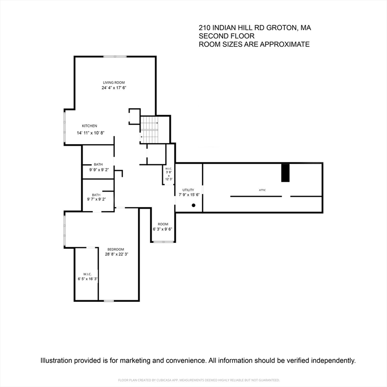 210 Indian Hill Road Groton, MA 01450 - Photo 41 of 42 a picture of a floor plan