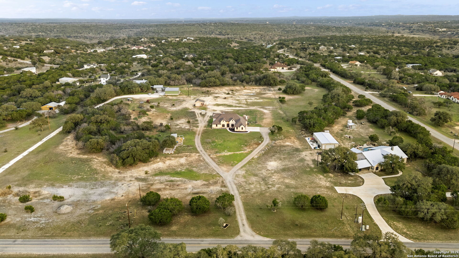 701 Kreutzberg Road Boerne, TX 78006 - Photo 37 of 43 an aerial view of residential houses with outdoor space