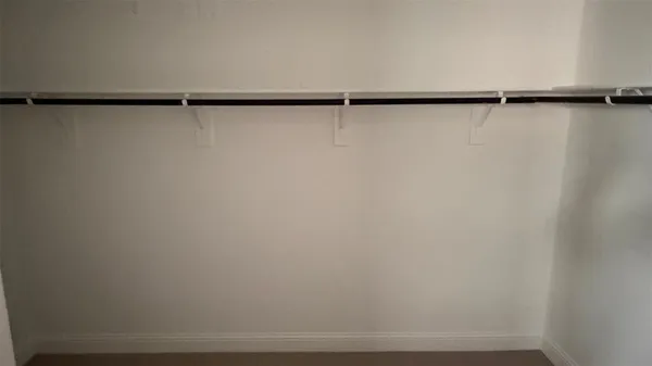a close up view of racks on the wall