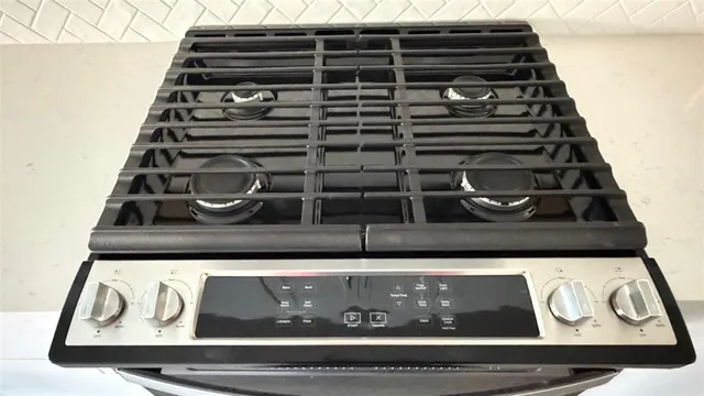 a close view of stove