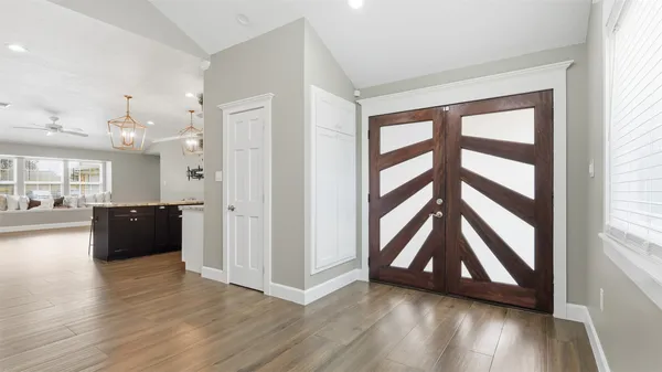 a view of a walk in closet