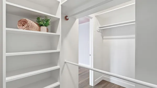 a view of a backyard with a garden