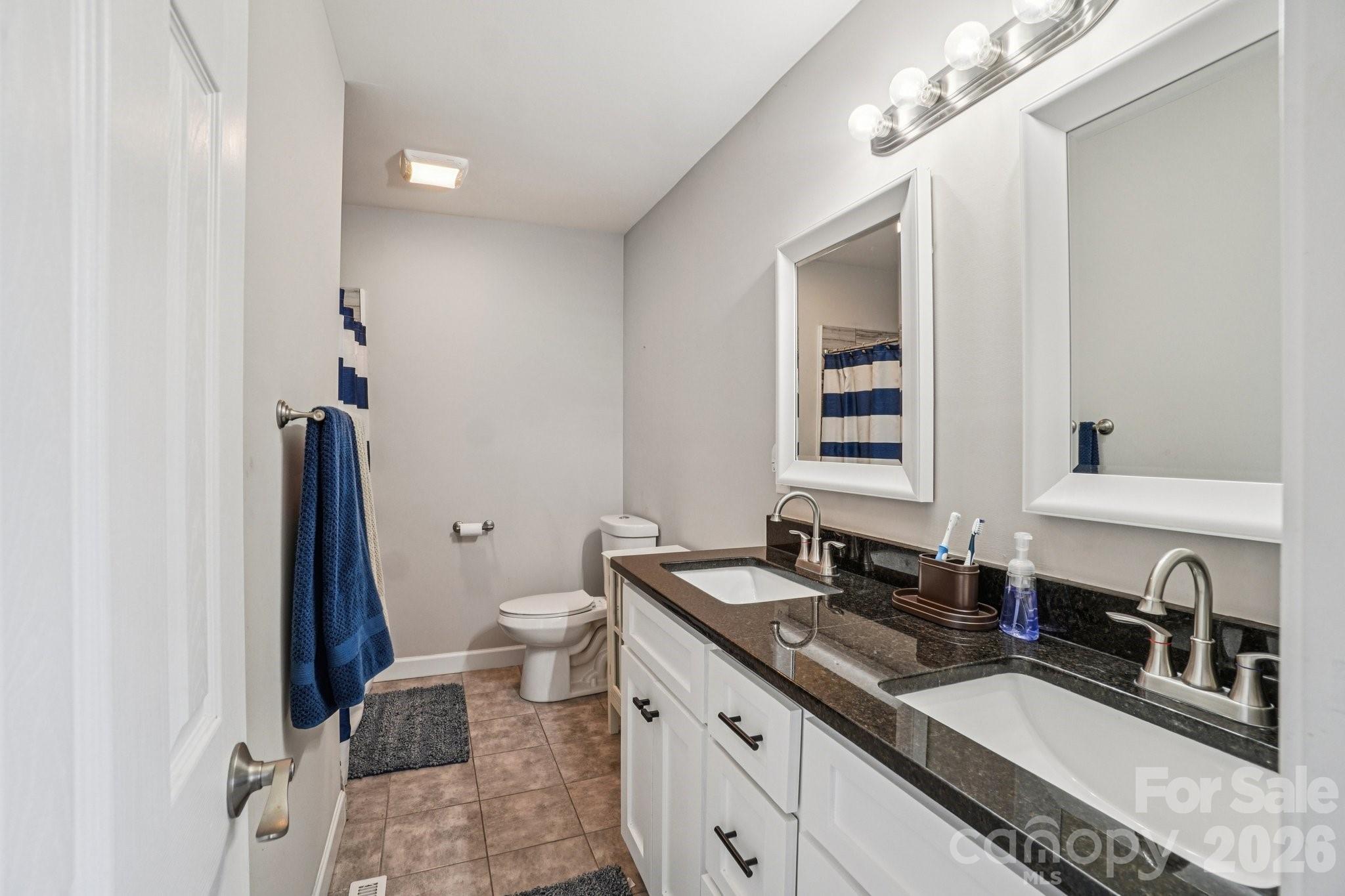 178 Rowe Court Hendersonville, NC 28792 - Photo 10 of 21 a bathroom with a double vanity sink and a mirror