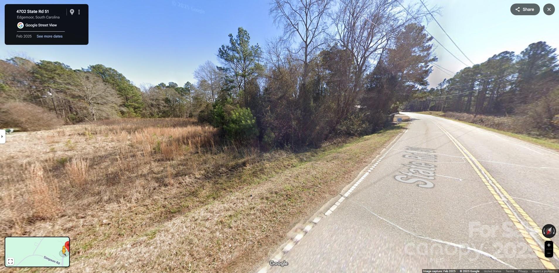 0 Harmony Church Road Edgemoor, SC 29712 - Photo 3 of 4 a view of a yard with trees