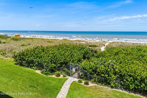 a bathroom with a shower curtain and a large window